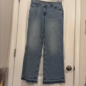 H&M Blue STRAIGHT REGULAR JEANS Sz 6
